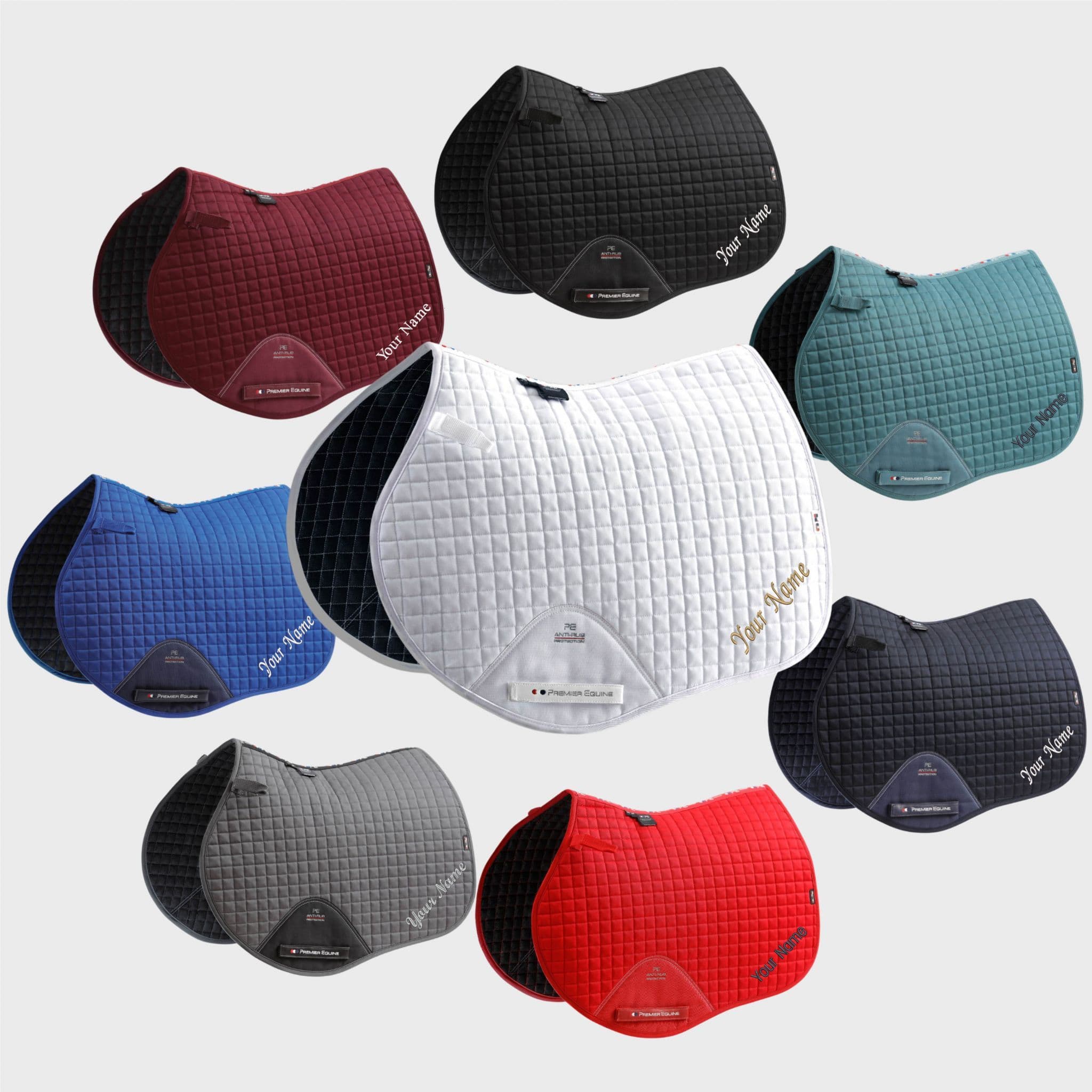 Full Premier Equine Close Contact Cotton GP/Jump Square Optional Embroidery