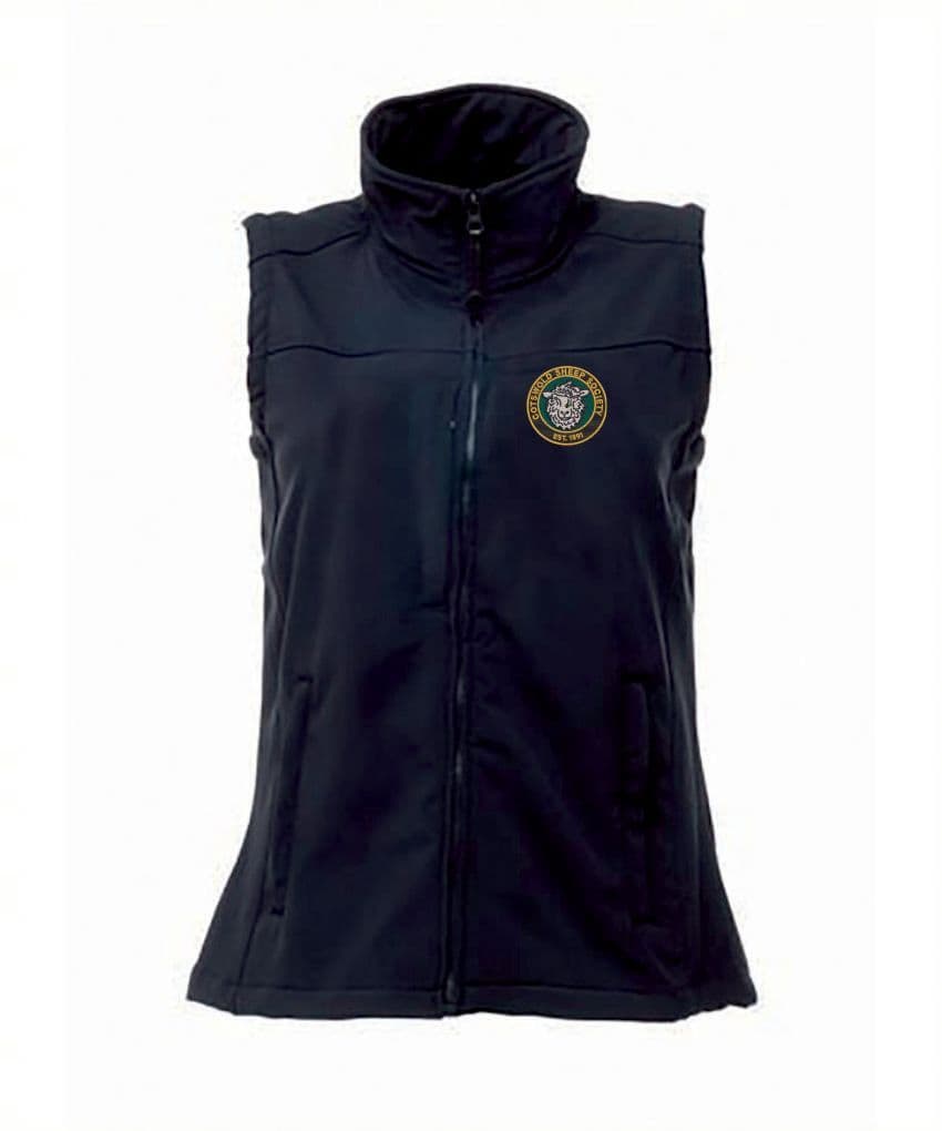 Cotswold Sheep Society Women's Navy Flux Softshell Bodywarmer