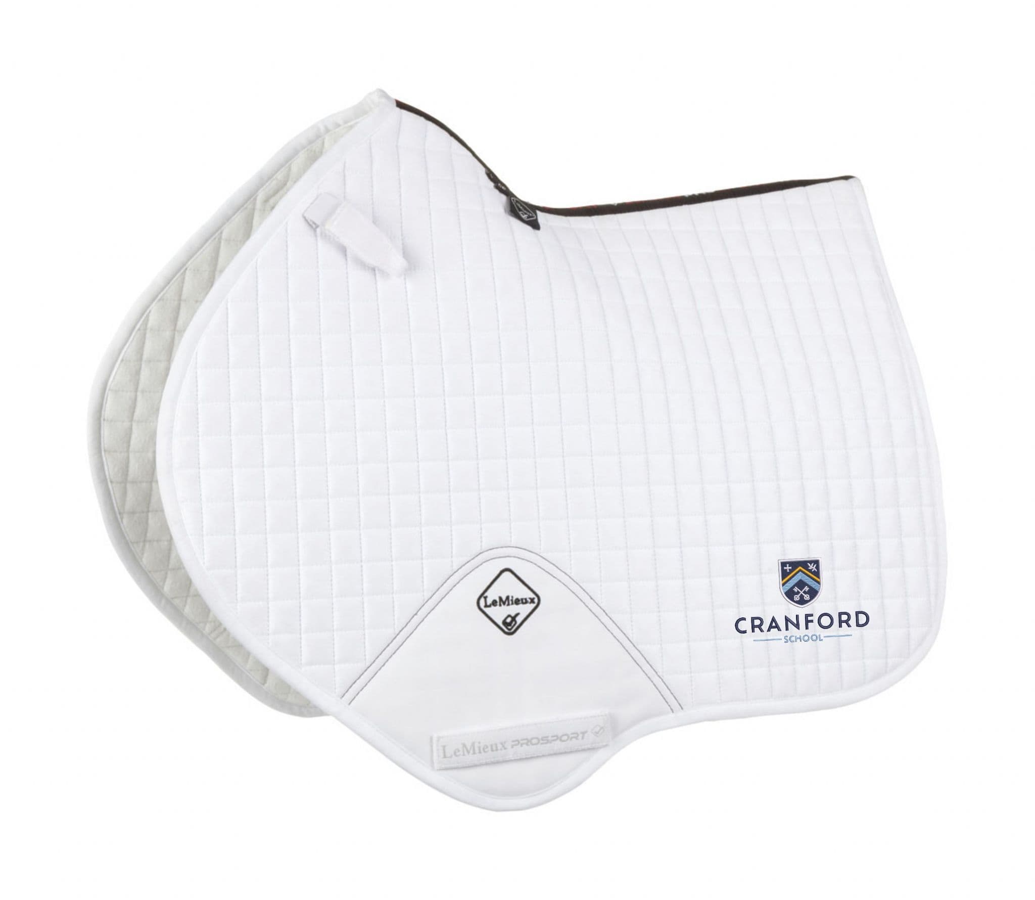 Cranford School Le Mieux white Close Contact Saddlecloths