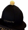 Crown Riding Club Black silk with gold pompom