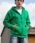 DASC Adults Zip Hoodie in Kelly Green
