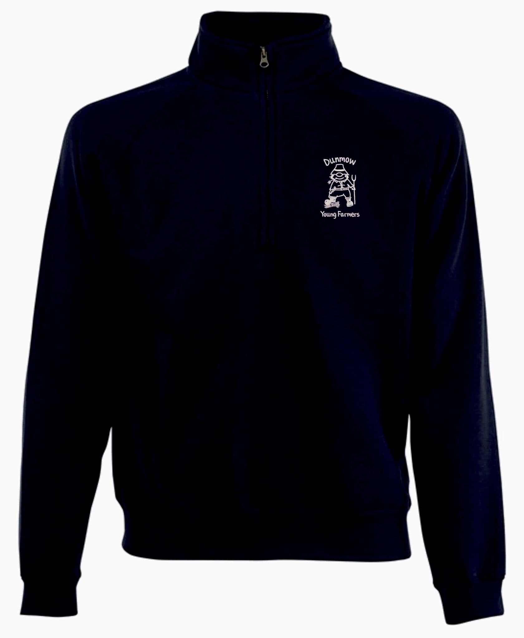 Dunmow Farmers Navy Quarter Zip Sweatshirt SS830