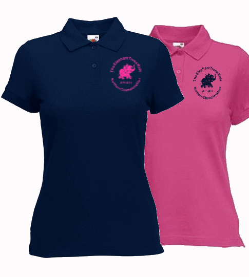 Elephant Trees Ride LADIES Polo Shirt