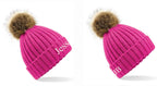 Faux Fur Pom Pom Chunky Beanie – Optional Personalisation