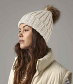 Faux Fur Pom Pom Chunky Beanie – Optional Personalisation