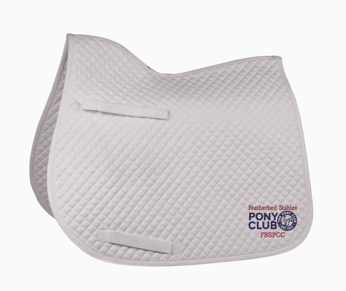 Featherbed White GP Saddlecloth