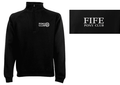 Fife PC Unisex Black Quarter Zip Sweatshirt SS830