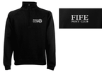 Fife PC Unisex Black Quarter Zip Sweatshirt SS830