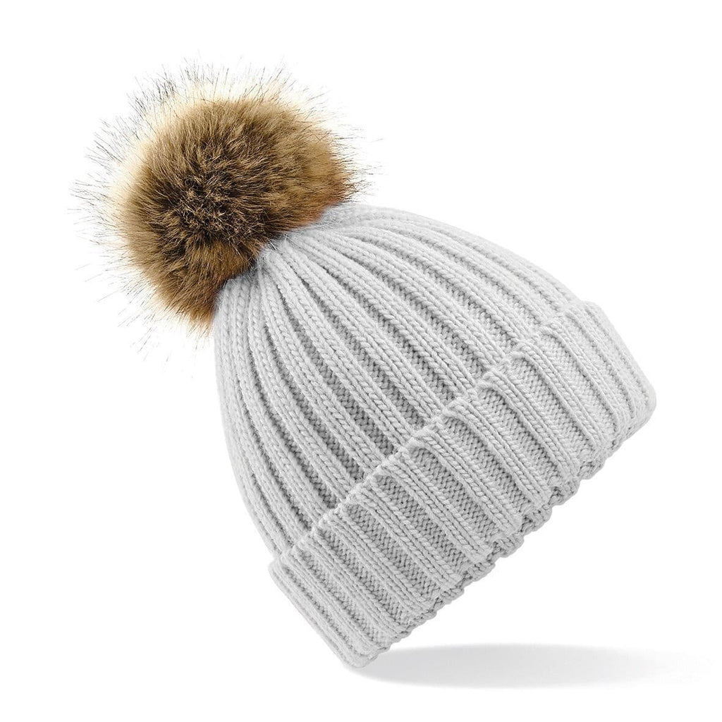 Fur pop pom chunky beanie. Lot's of colours