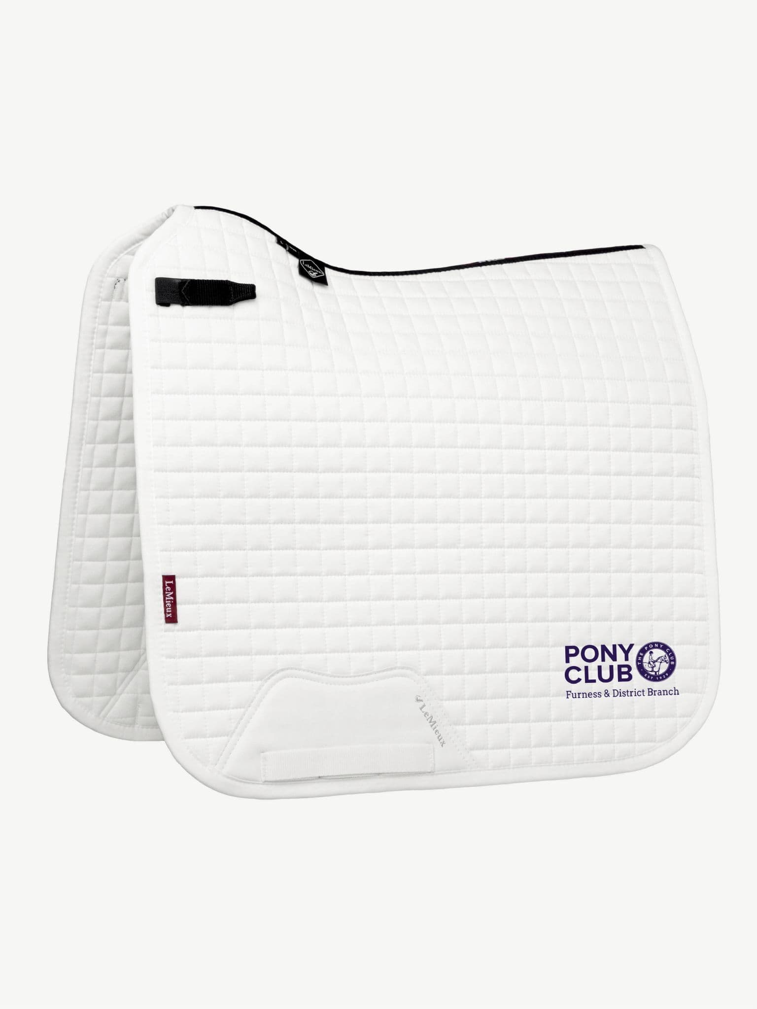 Furness & District PC embroidered white Le Meiux Dressage Saddlecloths