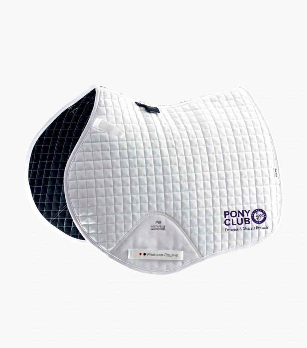 Furness & District PC FULL embroidered white/Navy/Black Premier Equine Close Contact Saddlecloths