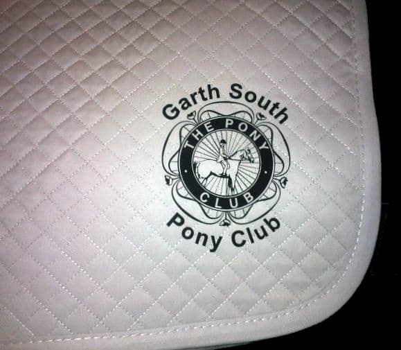 GSPC White Saddle Cloths