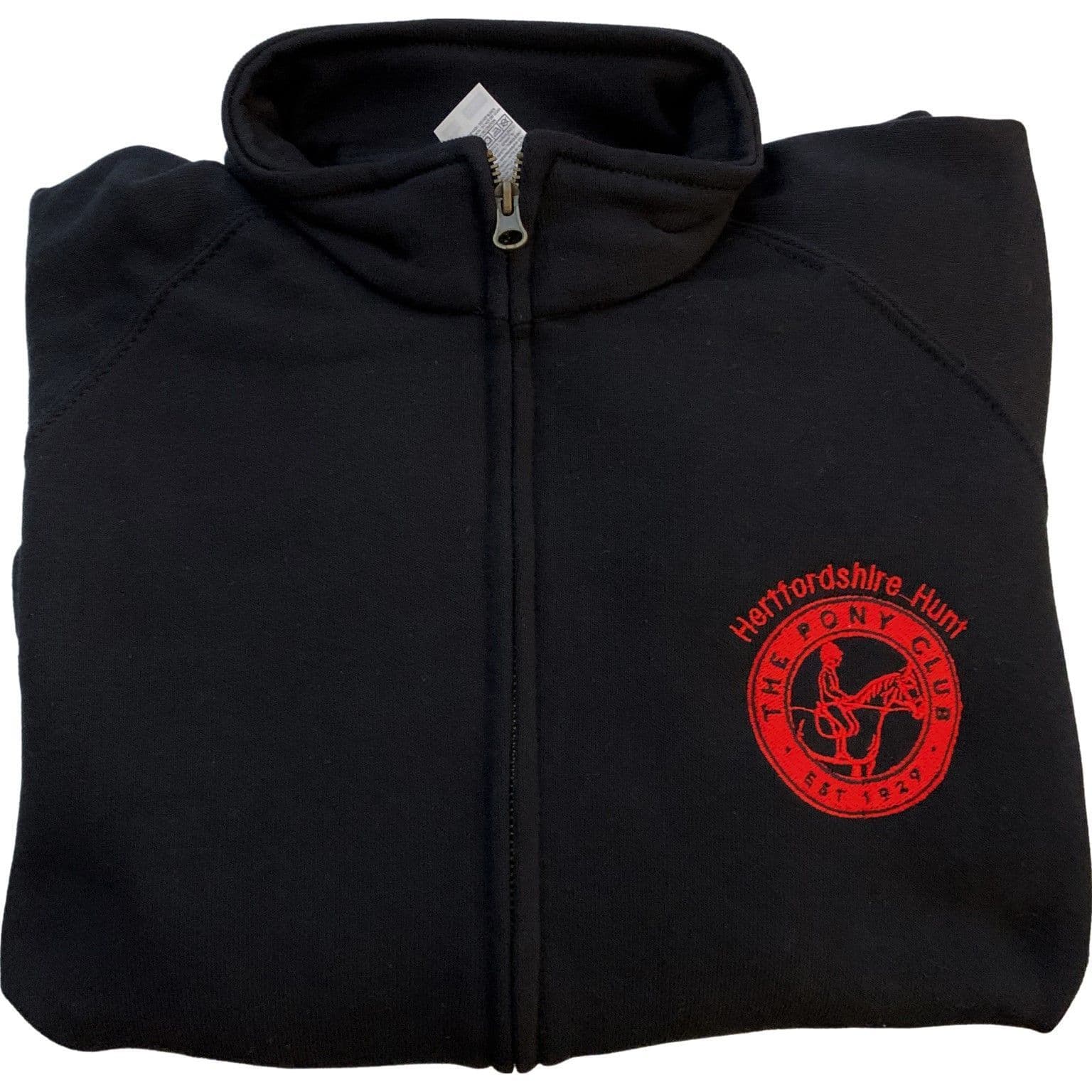 Herts Hunt Adults Black Sweat Jacket ss226