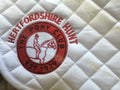 Herts Hunt white embroidered Dressage Saddlecloths