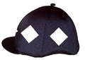 HWRC Black/White panelled silk with white/black diamonds button