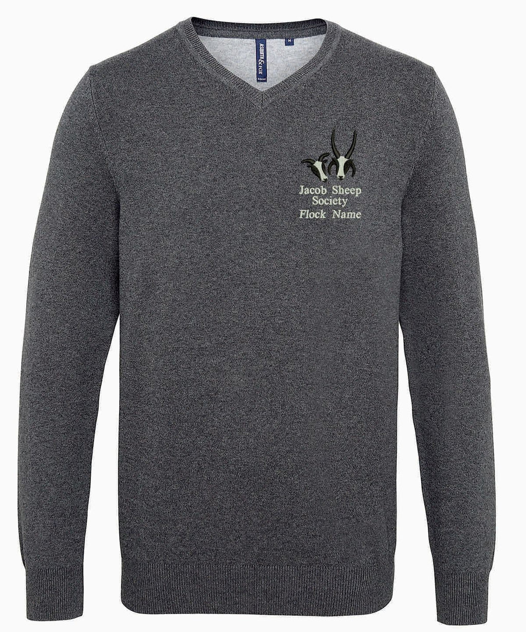 Jacob Sheep Society Woolen V Neck Jumper aq042