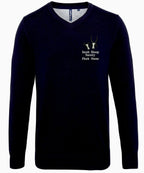 Jacob Sheep Society Woolen V Neck Jumper aq042