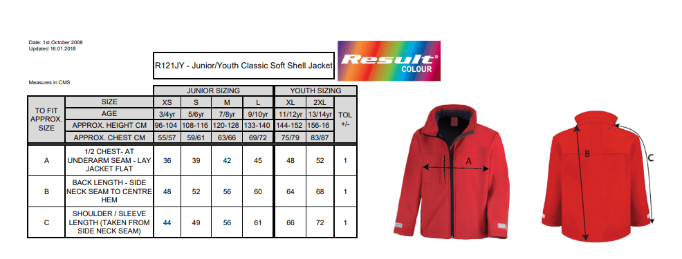 Junior Strathblane Navy Classic Softshell 3 layer jacket.