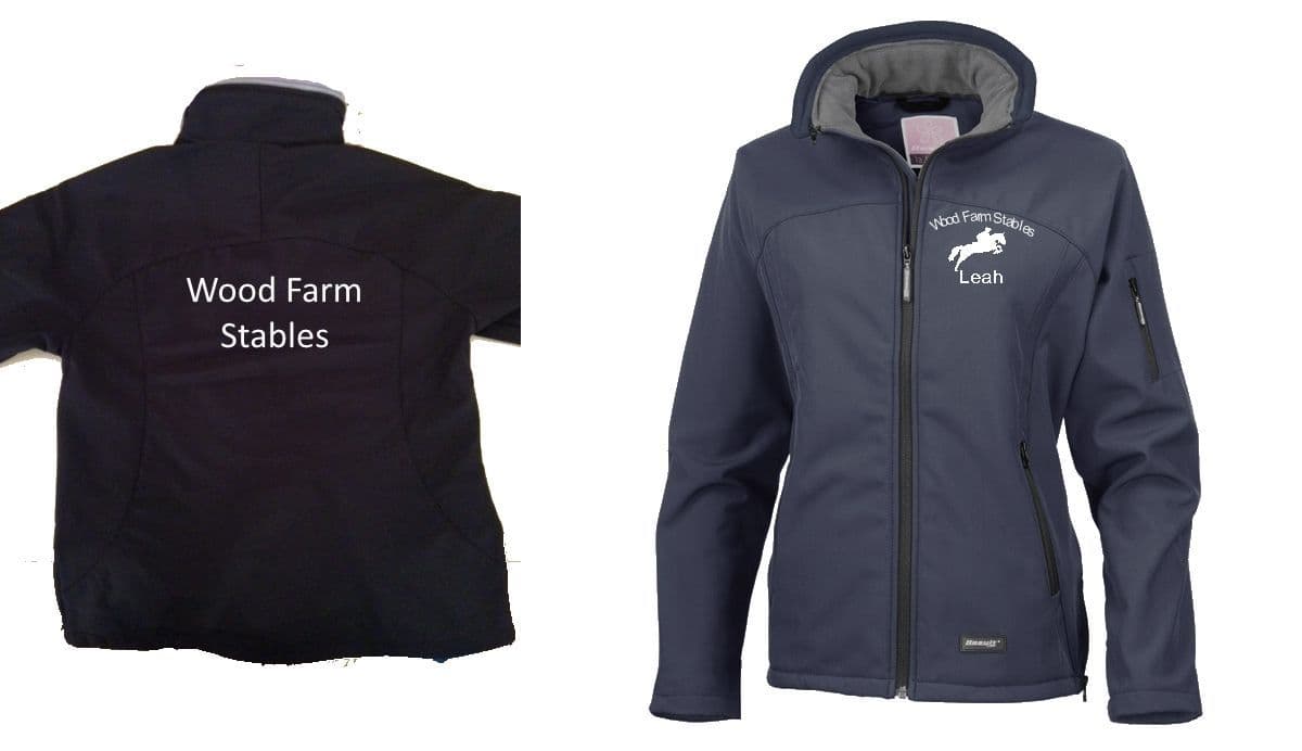 Junior Woodfarm Stables Classic Softshell 3 layer jacket.