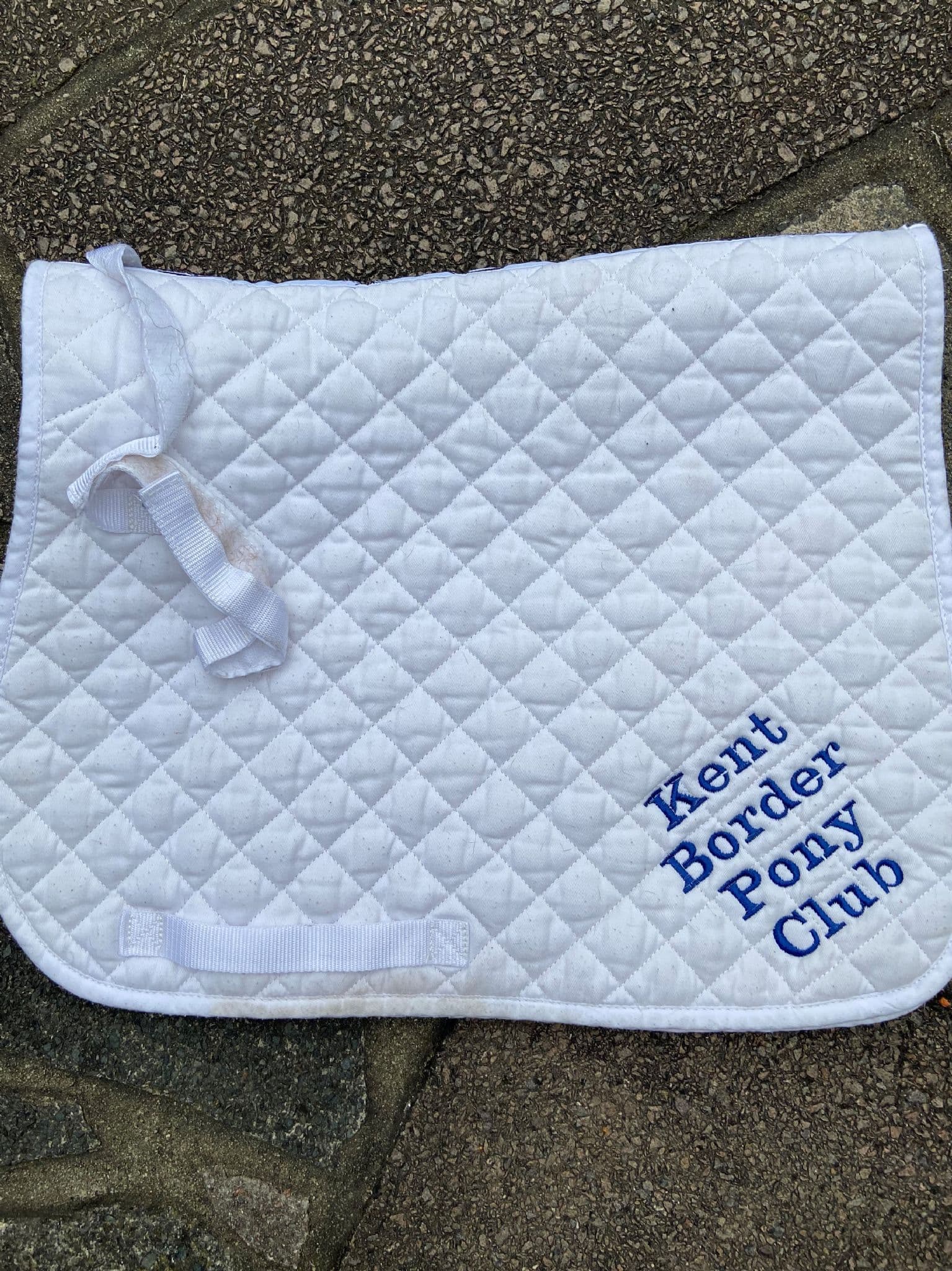 Kent Border White General Purpose Saddlecloths