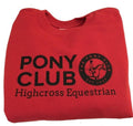 Kids Highcross Equestrian Red Sweatshirt
