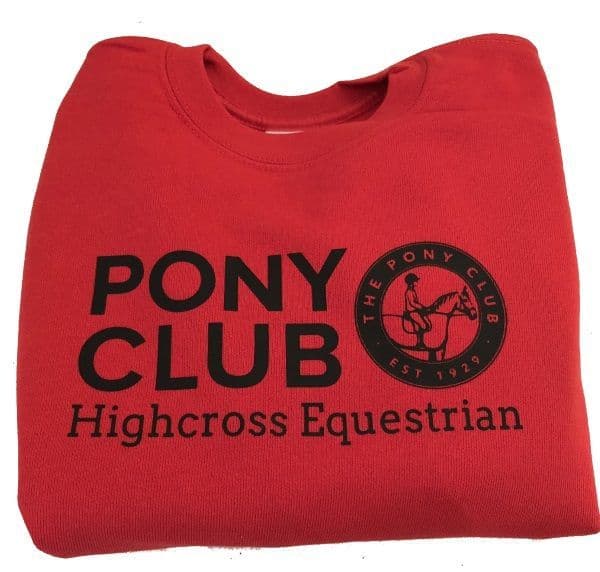Kids Highcross Equestrian Red Sweatshirt
