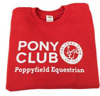 Kids Poppyfield Equestrian Red Sweatshirt