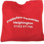 Kids Poppyfield Equestrian Red Sweatshirt