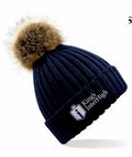 Kings Inter-High Navy Faux Fur Pom Pom Hat – BC412