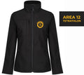 Ladies Area 12 Tetrathlon Black Softshell Jacket – RG192
