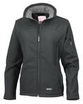 Ladies black soft shell jacket H&DRC R122f