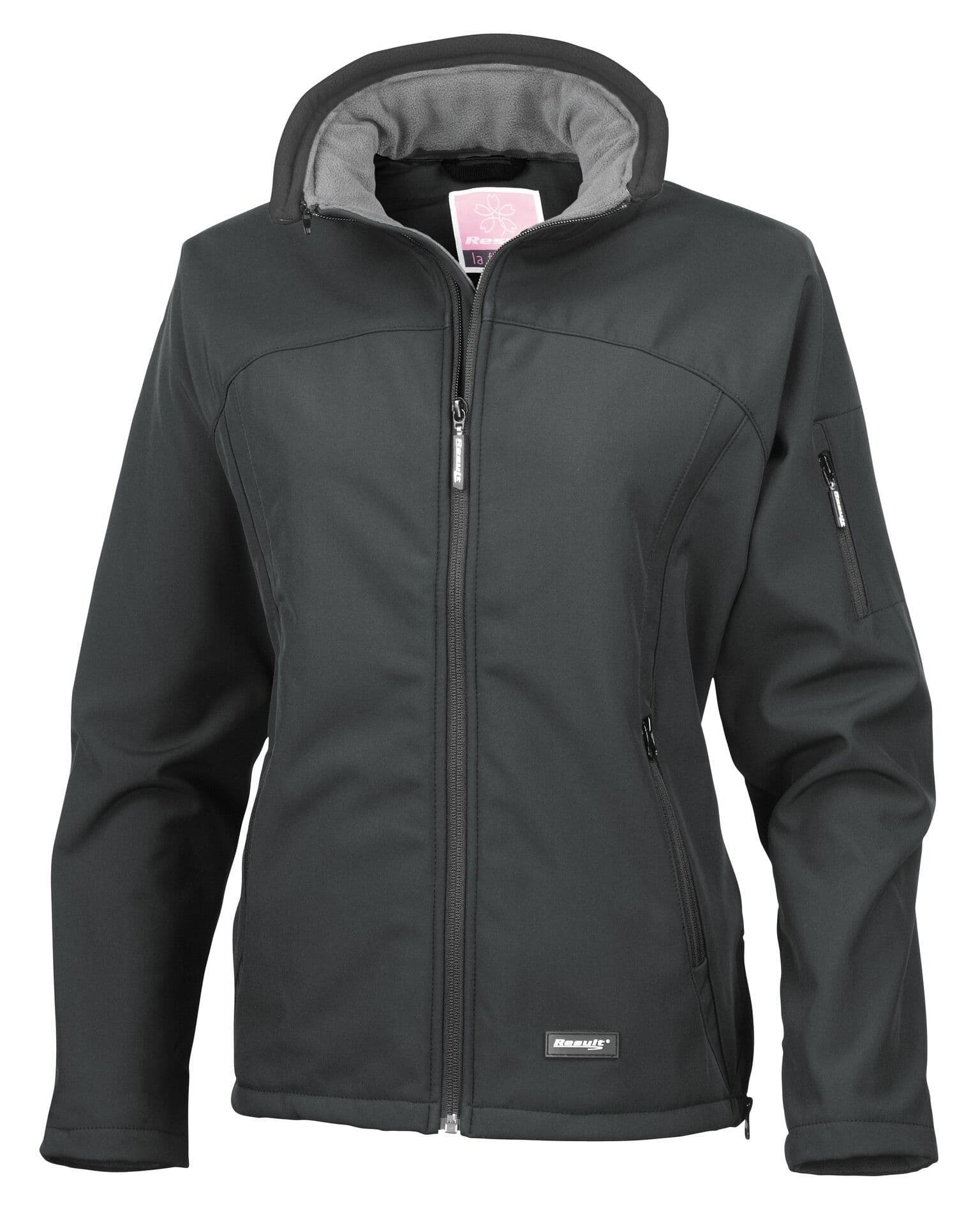 Ladies black soft shell jacket H&DRC R122f