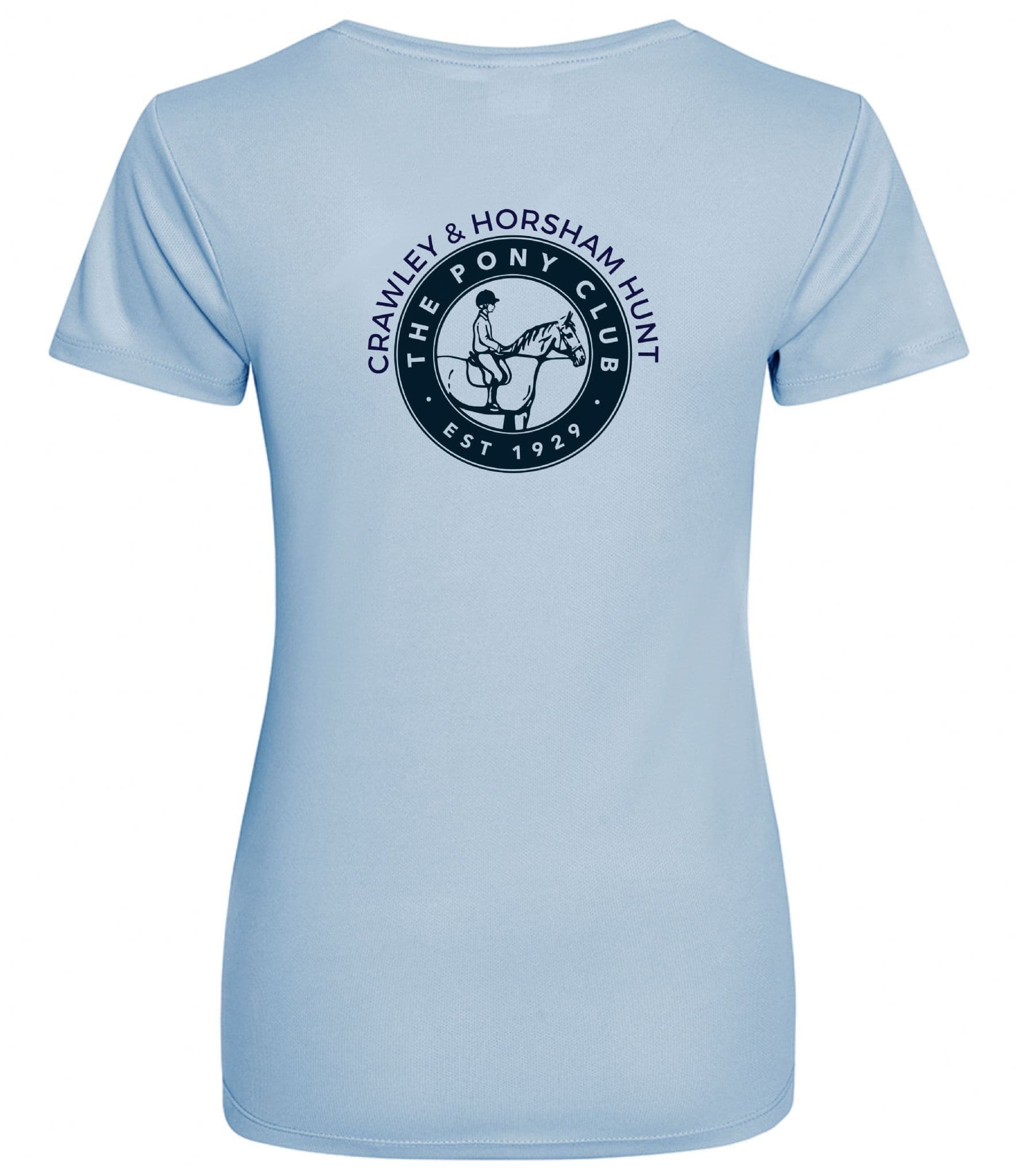 Ladies Crawley & Horsham Hunt Sky Cool T-shirt – JC005