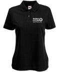 Ladies Fit Area 8 Polocrosse Polo Shirt – Black