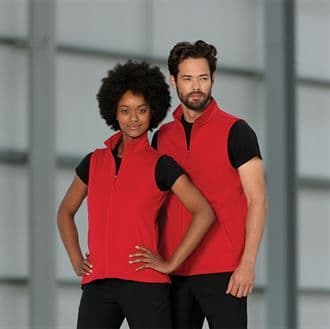 Ladies Fit Celyn Red Softshell Body Warmer J041F