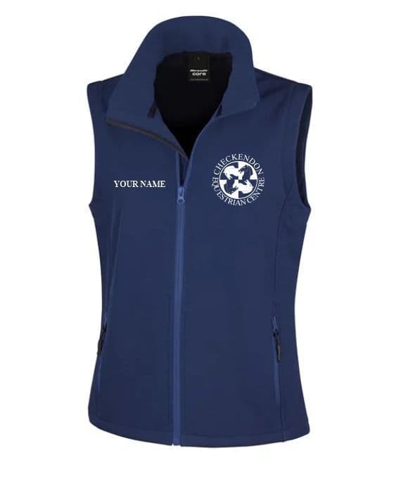 Ladies Fit Checkendon Navy Soft-shell Gilet – R232F