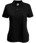 Ladies Fit Highcross Equestrian Black Jumping Academy Polo Shirt