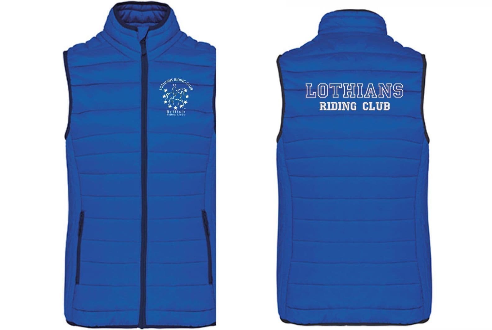 Ladies Fit Lothians RC Royal Padded Gilet – KB6114