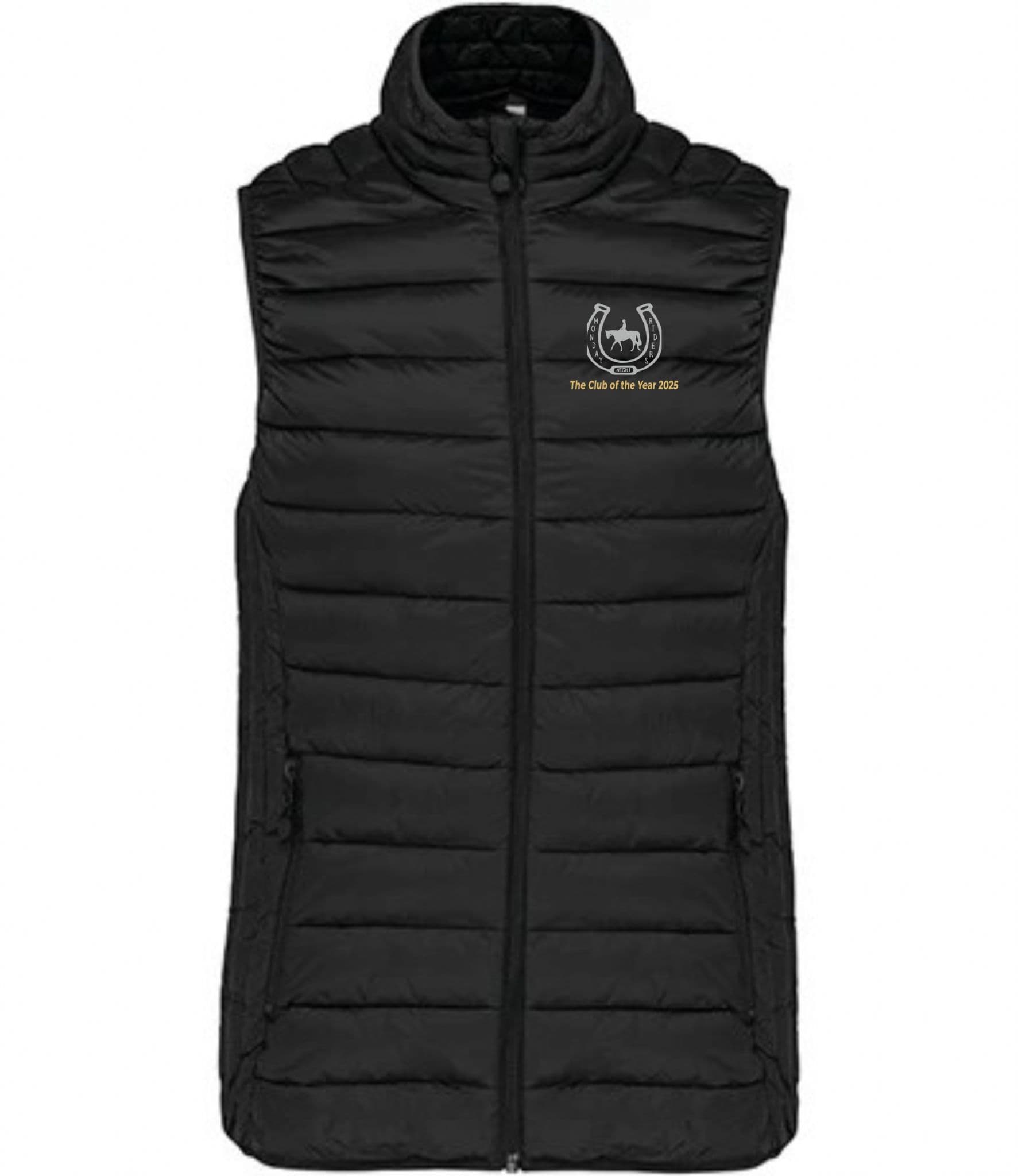 Ladies Fit Monday Riders Black Padded Gilet – KB6114