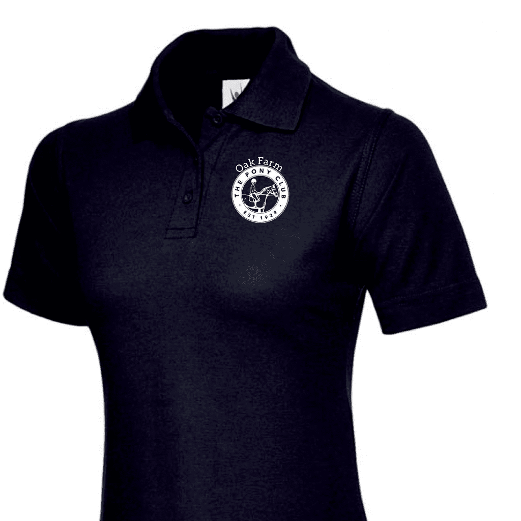 Ladies Fit Oak Farm PC COACHES Polo Shirt – Navy UC106
