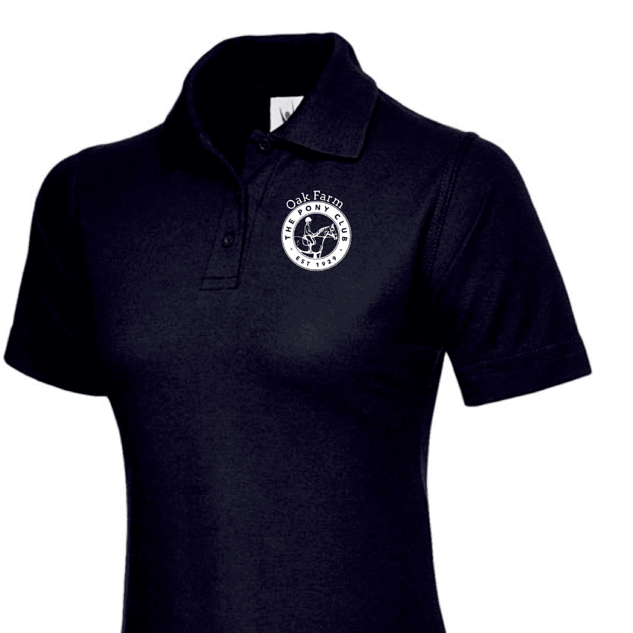 Ladies Fit Oak Farm PC COACHES Polo Shirt – Navy UC106