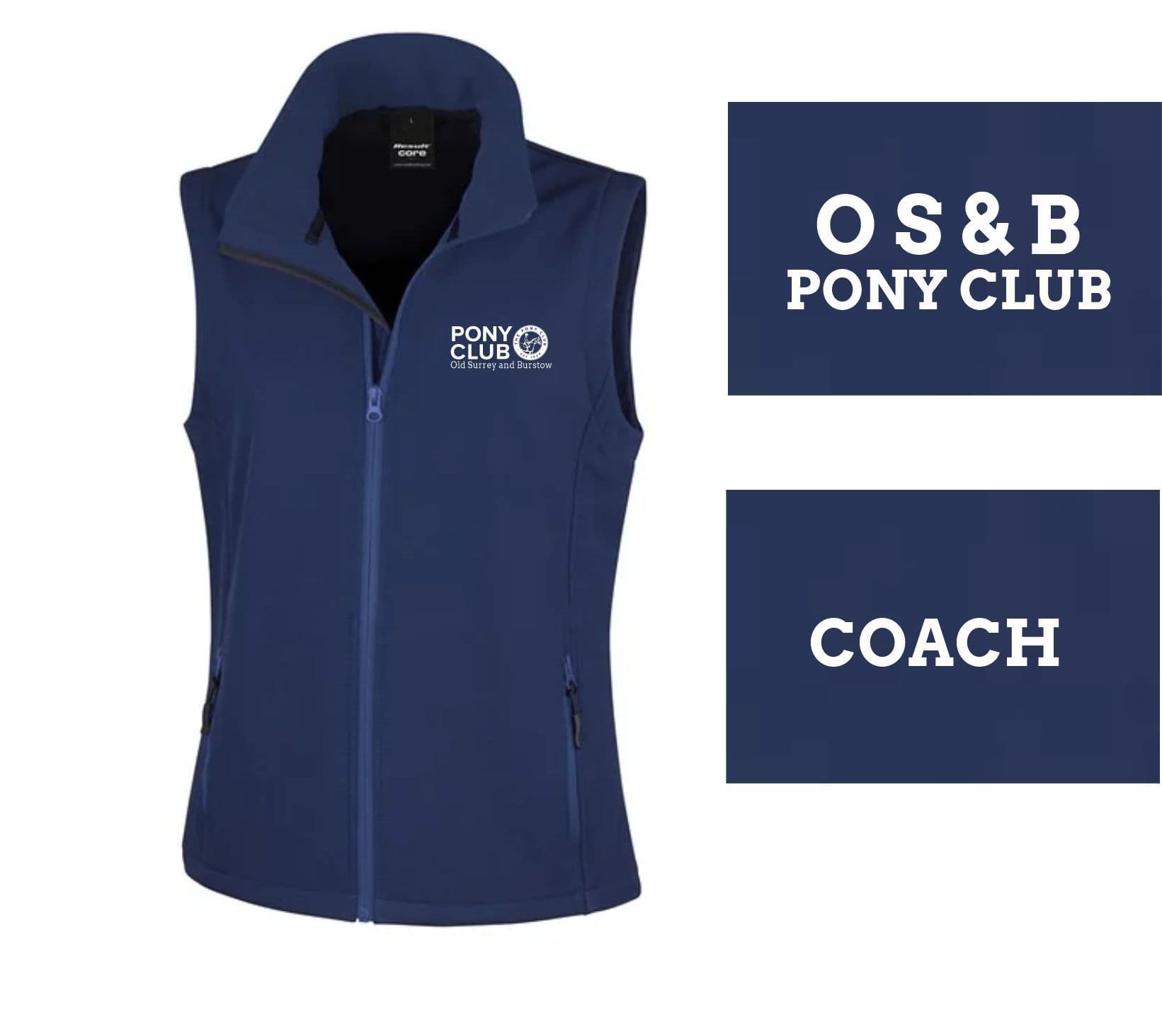 Ladies Fit Old Surrey & Burstow PC Navy Soft-shell Gilet – R232F