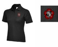 Ladies Fit Ribble Valley Mounted Archers Polo Shirt – Black UC106
