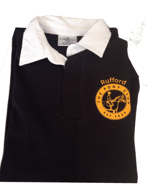 Ladies Fit Rufford Pony Club Navy Rugby Shirts