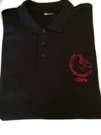 Ladies Fit West Yorkshire Horse PlayPolo Shirt – Black