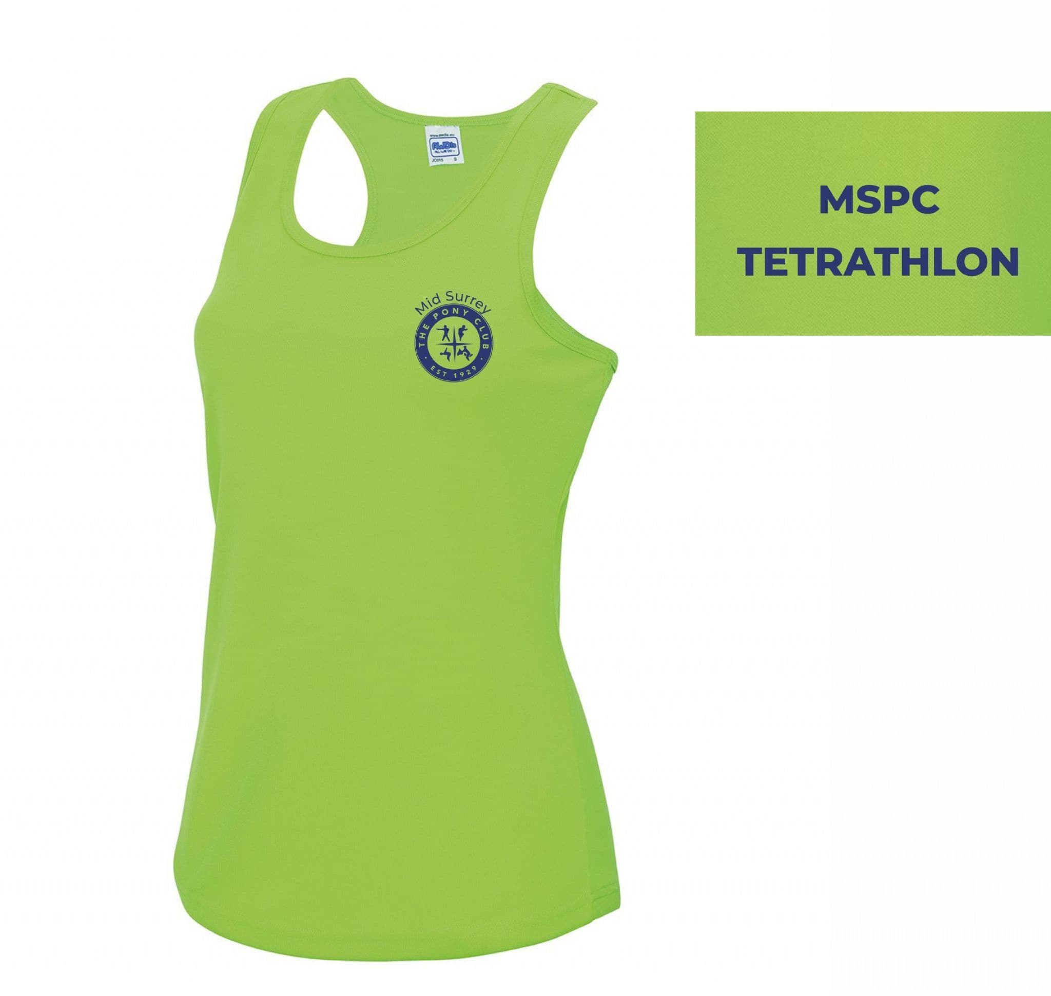 Ladies Mid Surrey Electric Green Tet 'cool' vest – JC015
