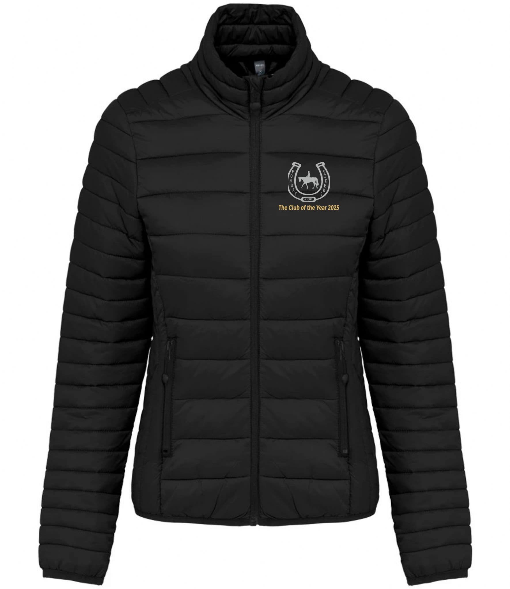 Ladies Monday Riders Black Padded Jacket – KB6121
