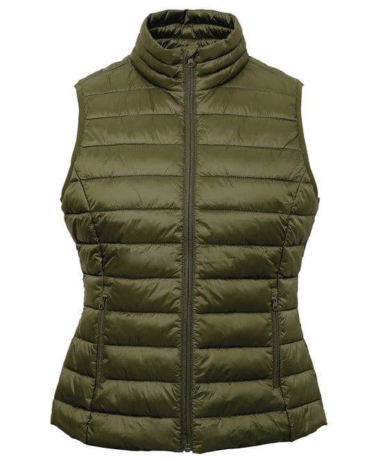 Ladies Navy Padded Gilet TS31F