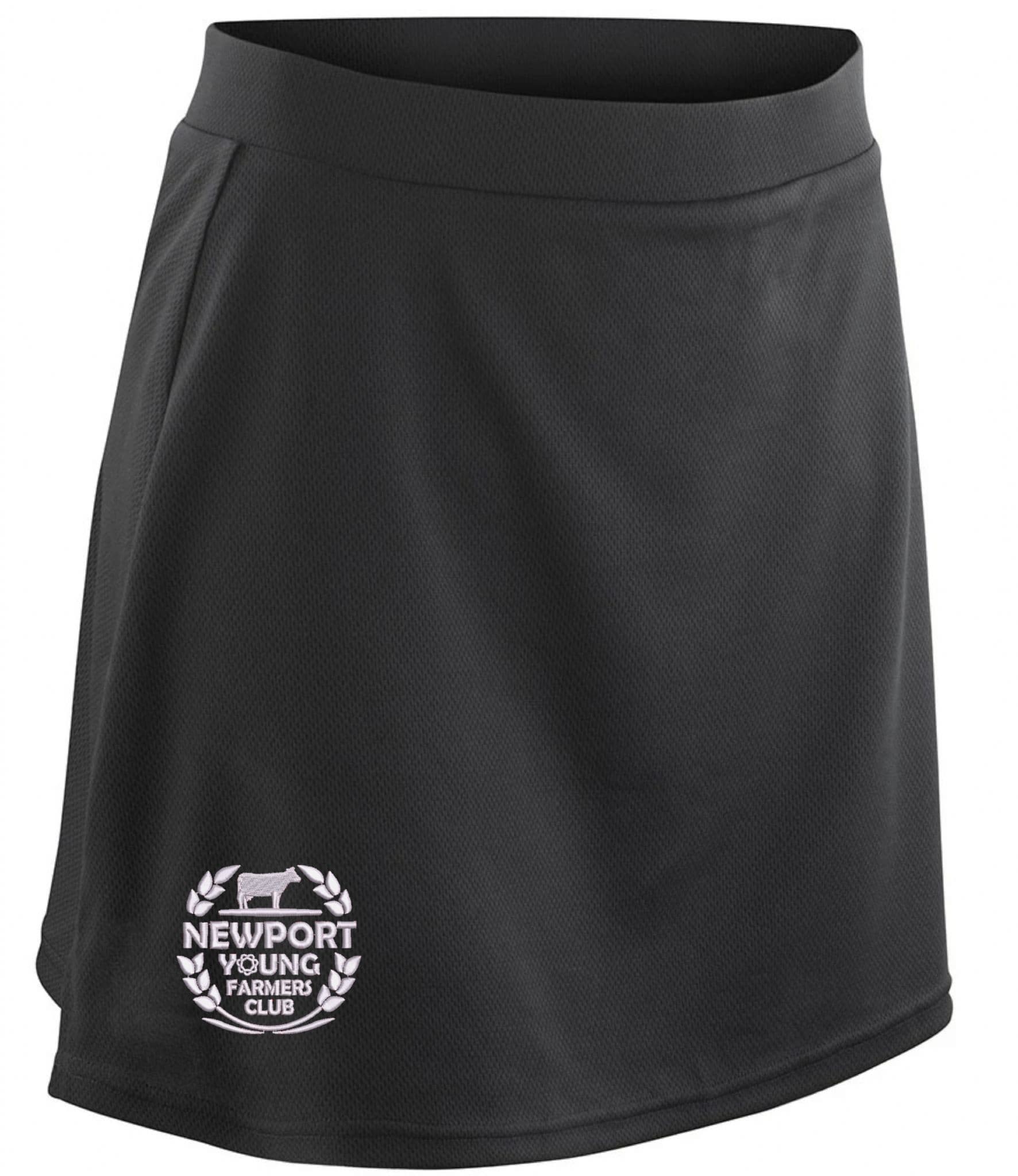 LADIES Newport YF Black Skort – SR261F
