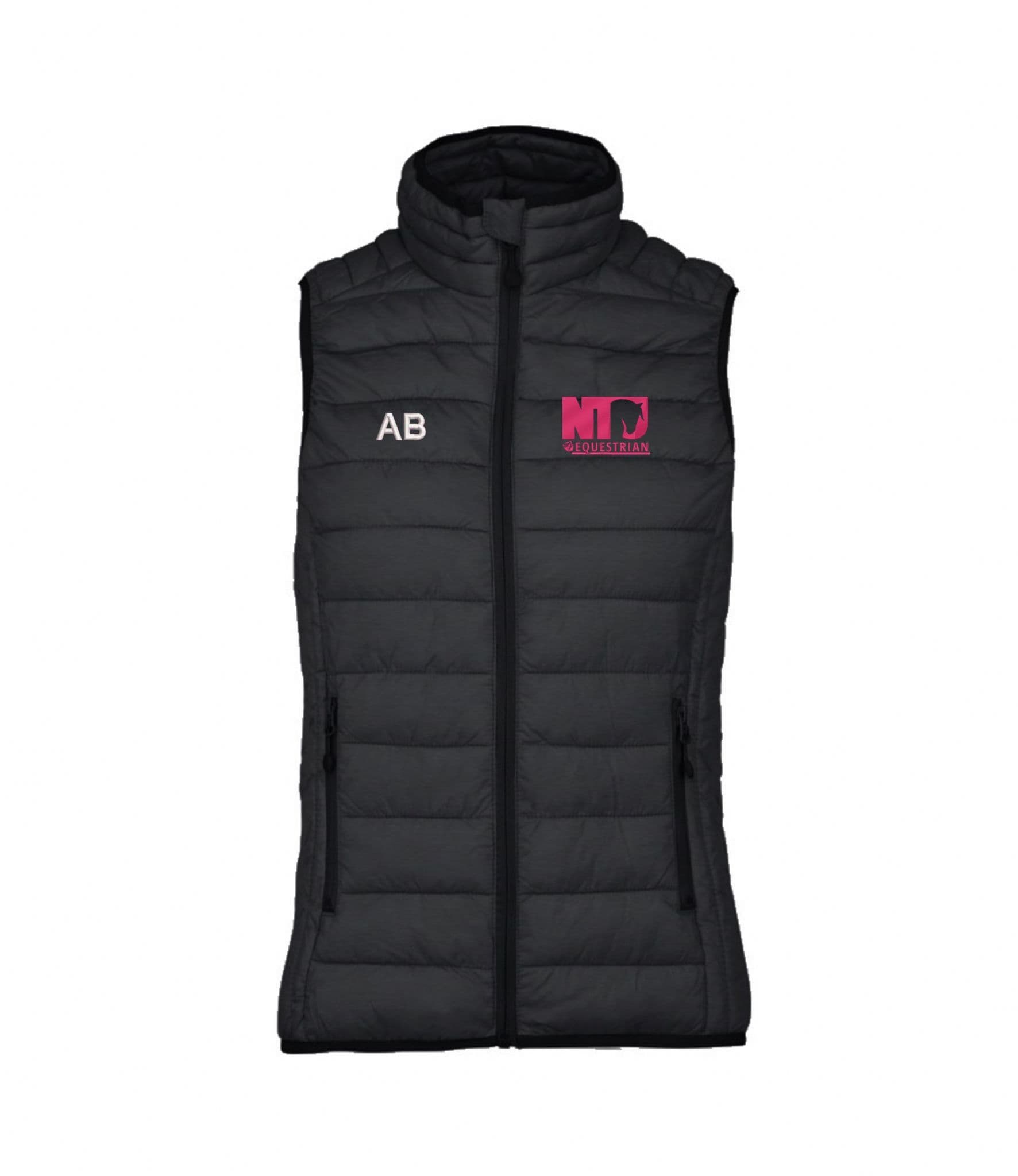 Ladies Nottingham Trent University Black Padded Gilet – KB6114